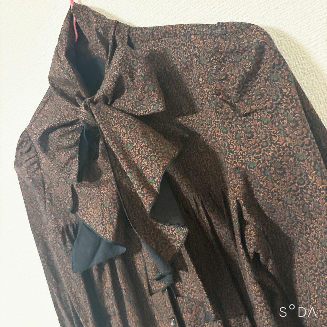 Moi-meme-Moitie/小花柄リボンブラウス