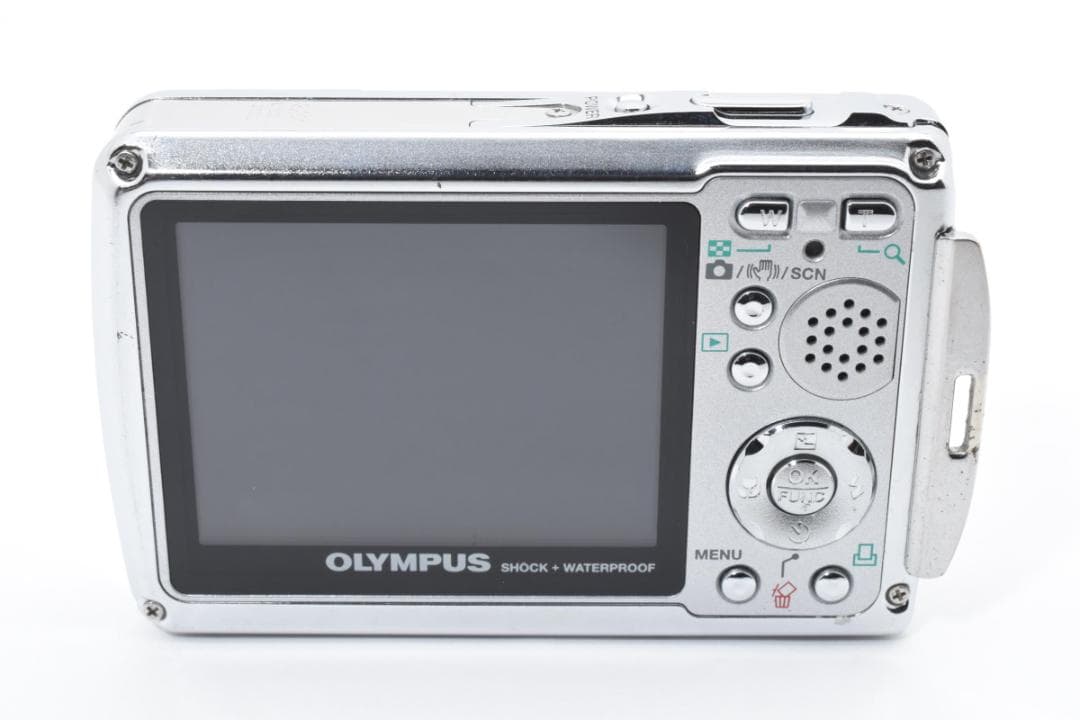 【動作好調】 オリンパス ミュー μ720SW　シャイニーシルバー コンデジ