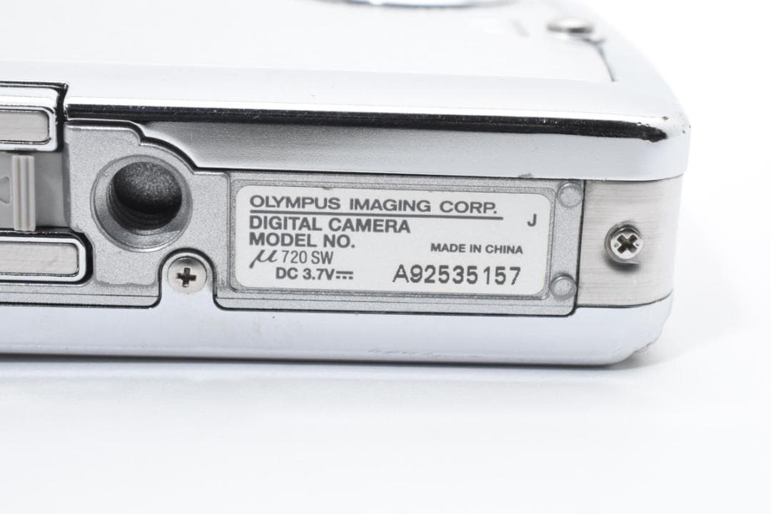 【動作好調】 オリンパス ミュー μ720SW　シャイニーシルバー コンデジ