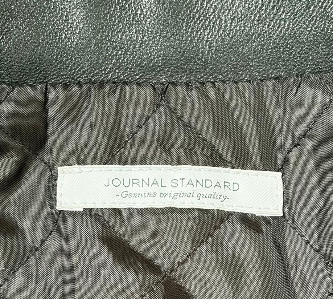 JOURNAL STANDARD ラム ダッド ヴィンテージ レザージャケット黒