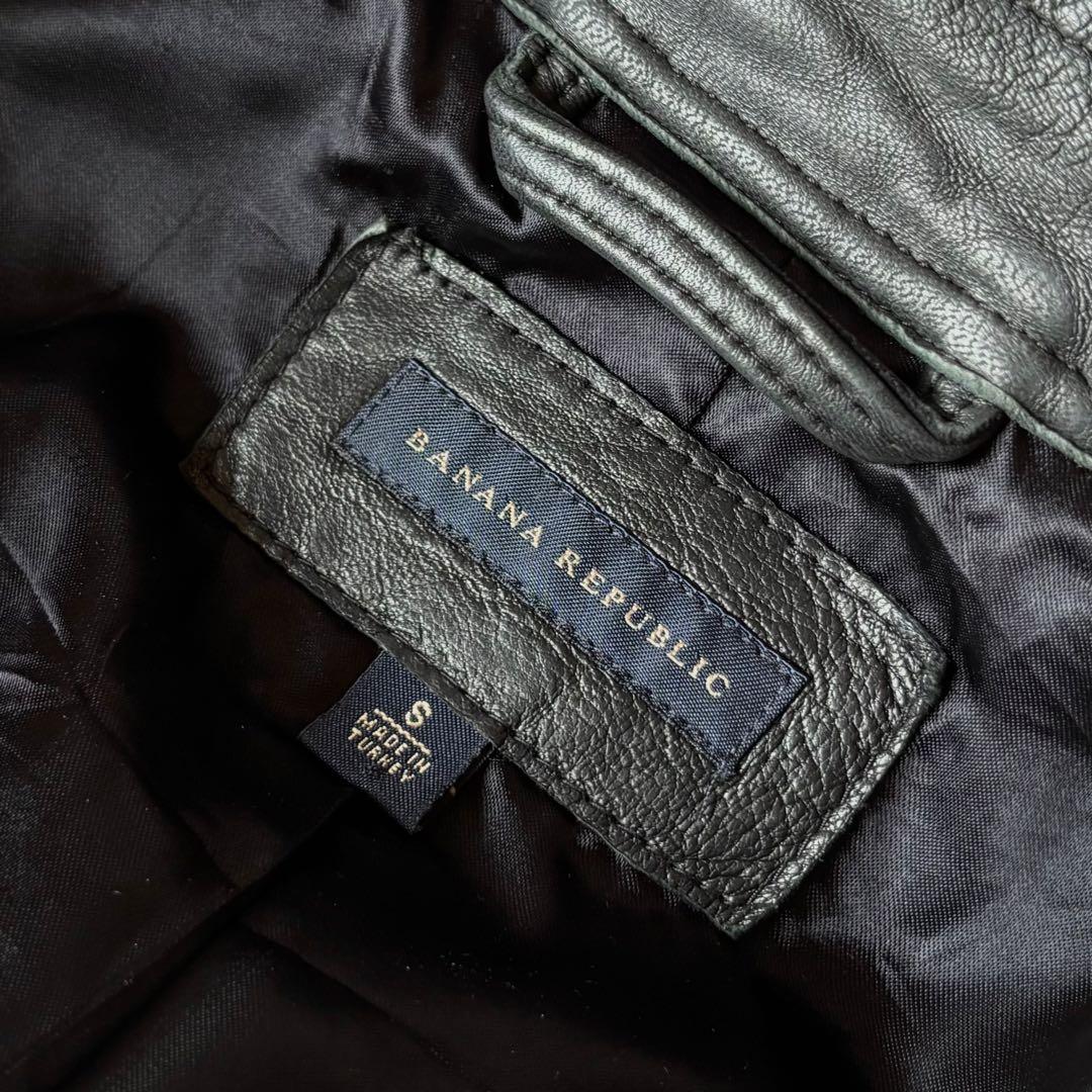 00s Banana Republic レザージャケット S 短丈 GAP期