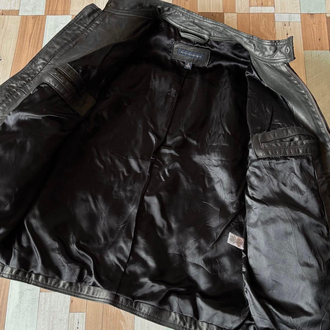00s Banana Republic レザージャケット S 短丈 GAP期