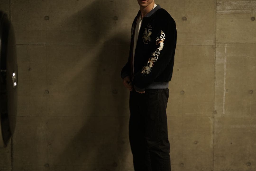 テーラー東洋 リバーシブル ベロア スカジャン 東洋エンタープライズ M 別珍