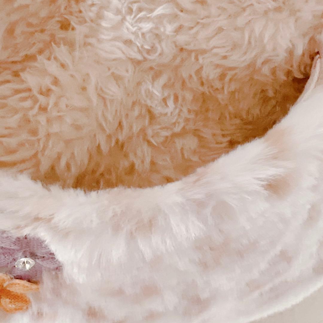 ポップコーンファー トートバッグ コヤンイサムチョン 猫 うさ耳 ヒョウ柄