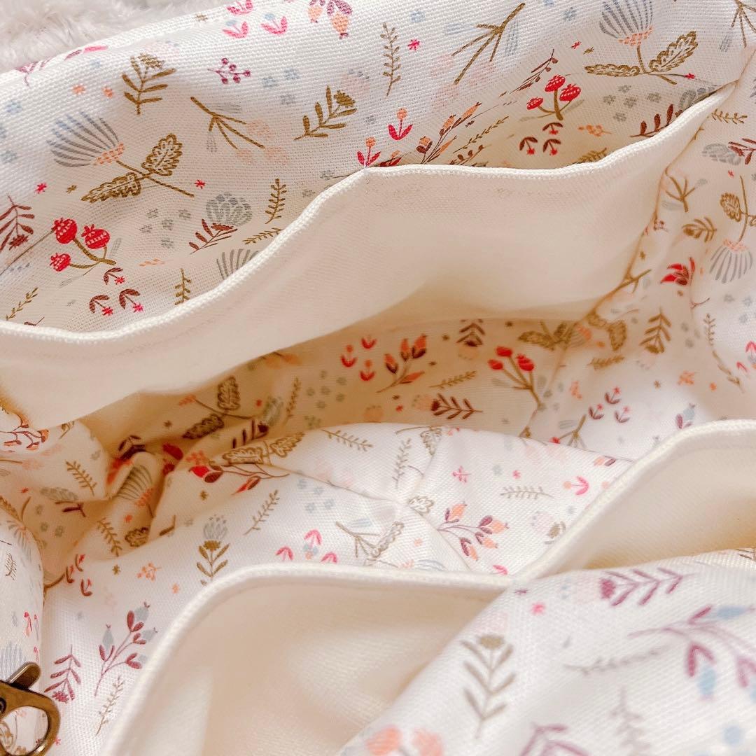 ポップコーンファー トートバッグ コヤンイサムチョン 猫 うさ耳 ヒョウ柄