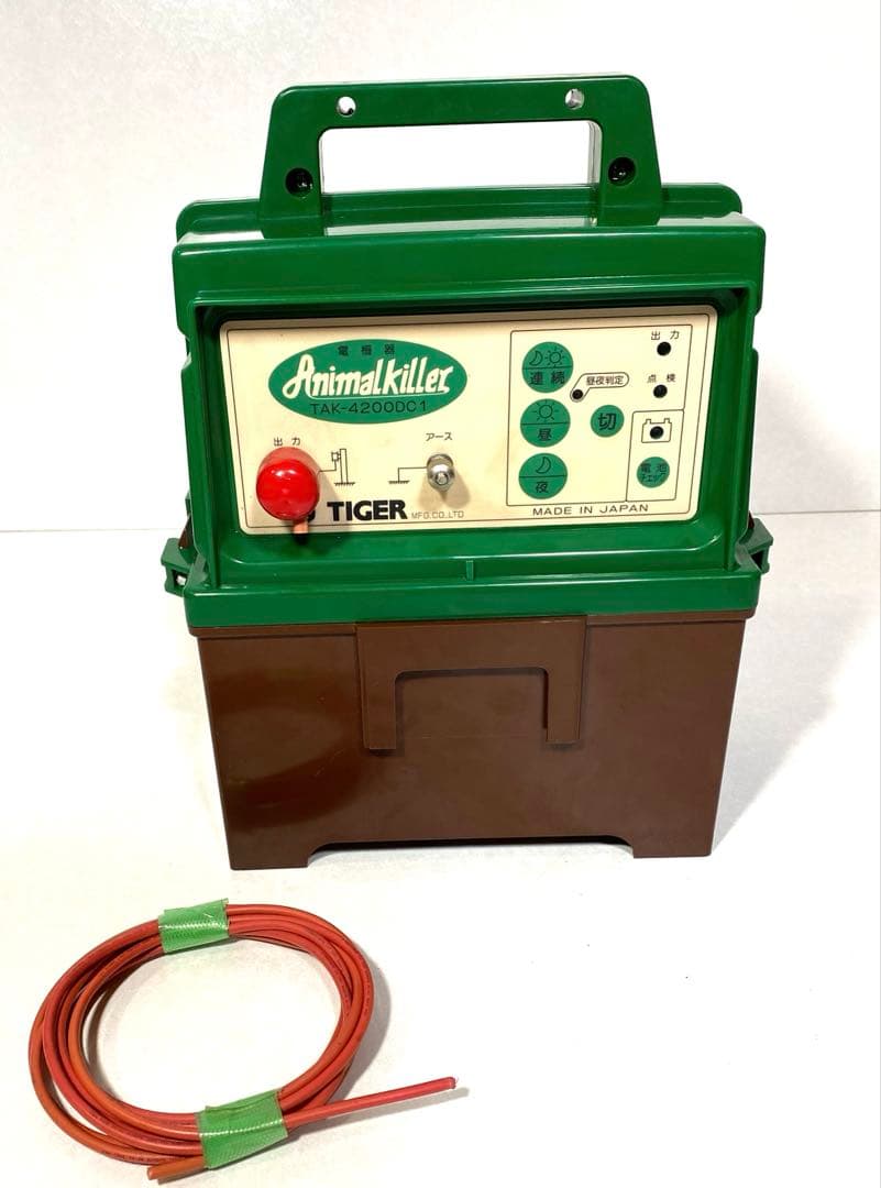 電柵器　電柵　電気柵　本器　アニマルキラー　TAK-4200DC1 バッテリー