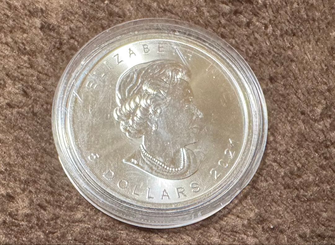 1オンス銀貨 メイプルリーフ銀貨＆ブリタニア銀貨 純銀 2枚セット