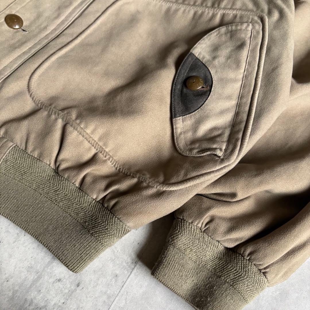 【80s vintage】スイングトップ　裏地ペイズリー　セパポケ　短丈　古着