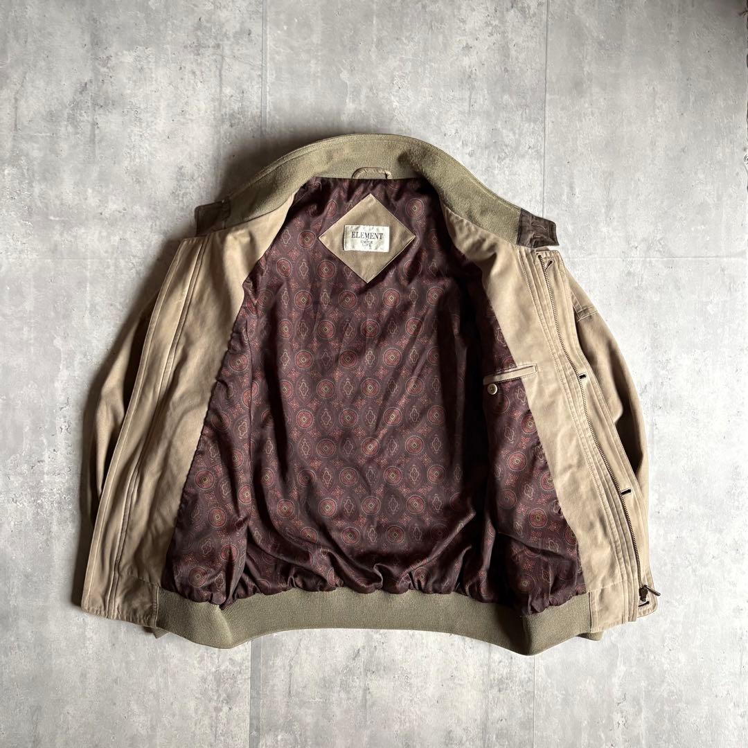 【80s vintage】スイングトップ　裏地ペイズリー　セパポケ　短丈　古着