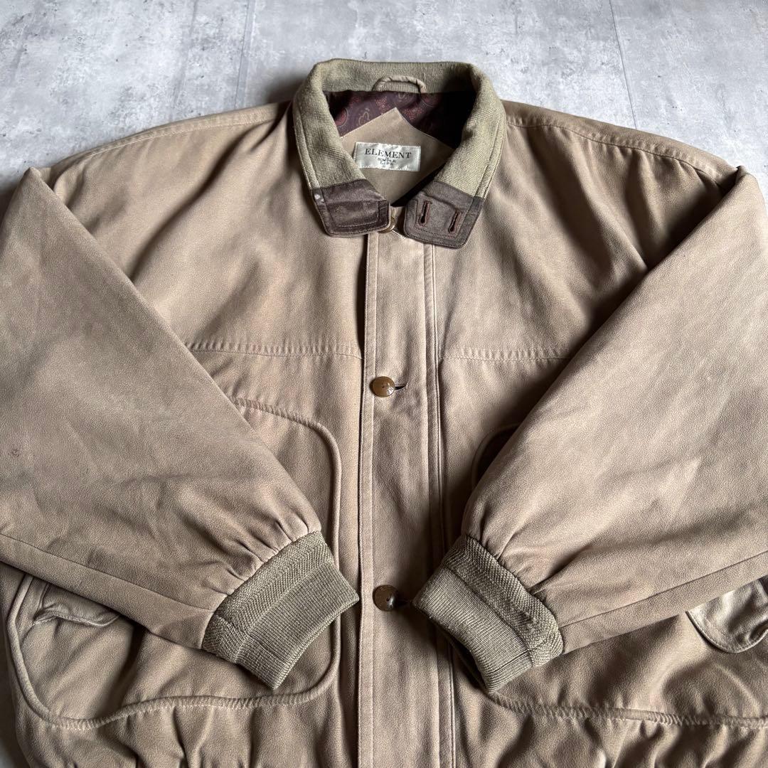 【80s vintage】スイングトップ　裏地ペイズリー　セパポケ　短丈　古着