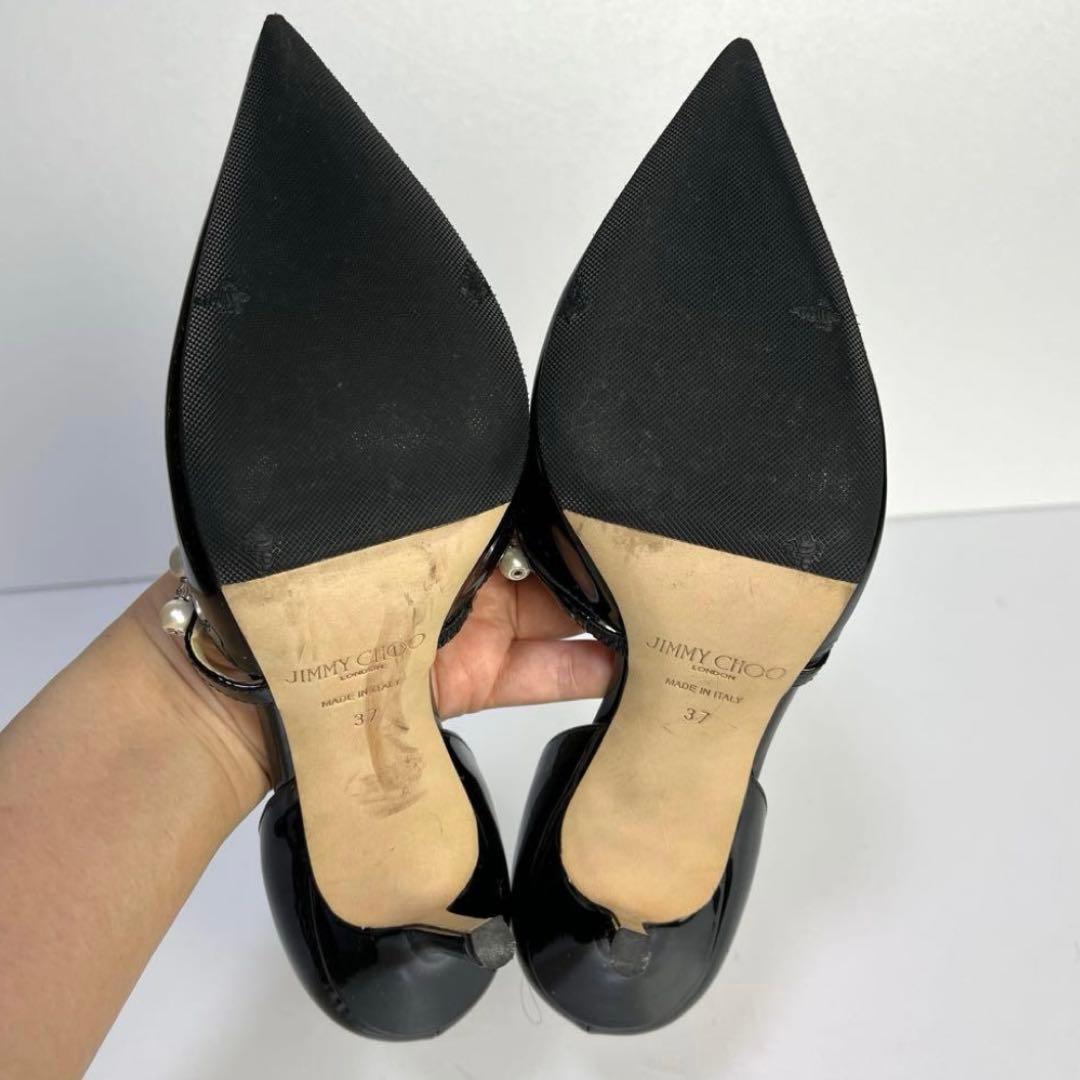 らんぴー【期間限定値下げ】JIMMY CHOO パールパンプス ブラック