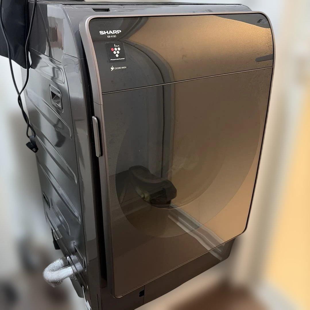 SHARP ES-X12Cドラム式洗濯機本体