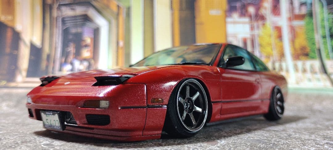 カズさん専用 アオシ 1/24 マークⅡ180SX TYPE II 2台完成品