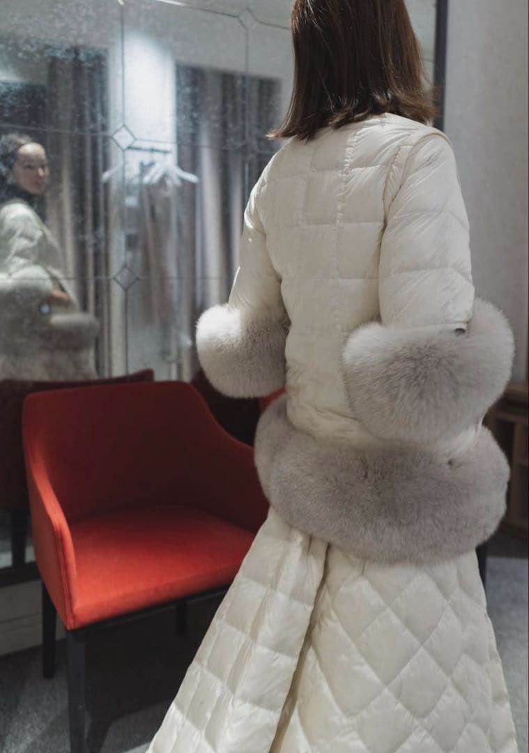 ［未使用］タイオンエクストラ 半袖装着用ファーパーツ グレージュ 翁安芸さん