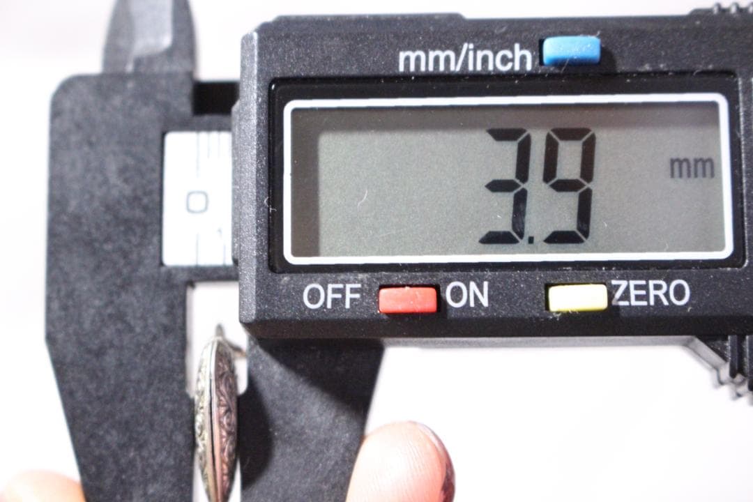 30s　スウィートハートジュエリー　両面　アールデコ　シルバー 波　唐草　渦巻