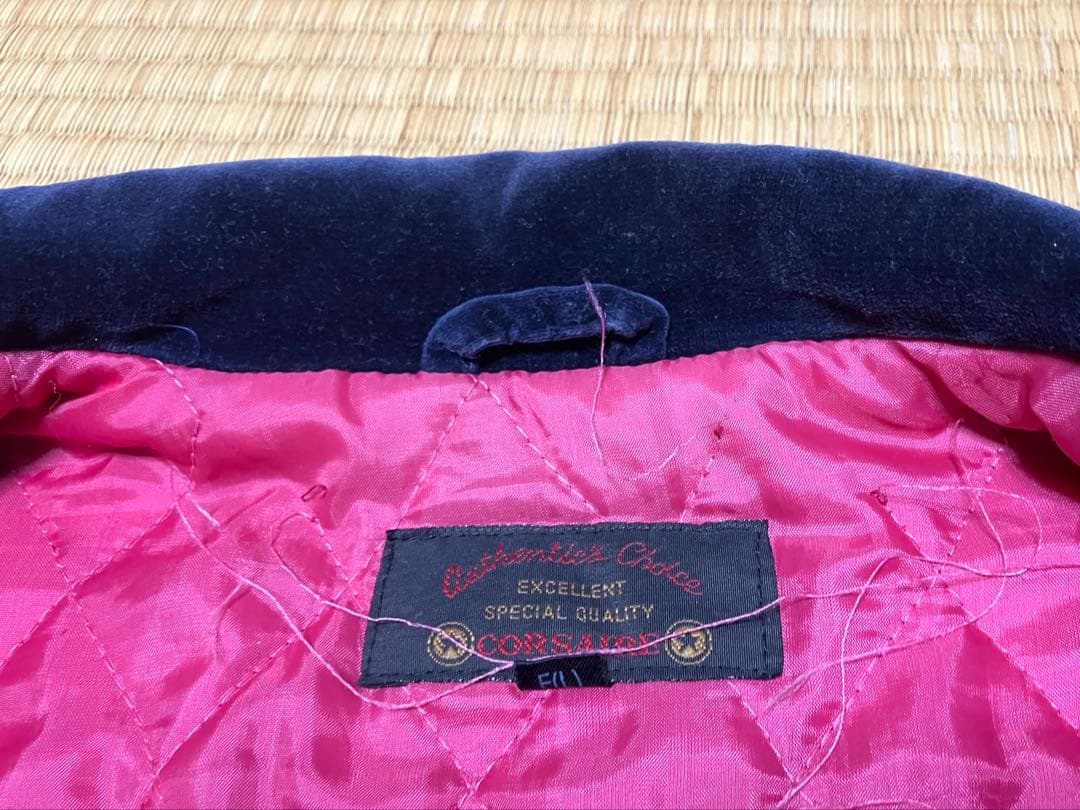 J*n様 90s ベロア 刺繍 コート 龍 両胸・背中刺繍 和柄 スカジャン風