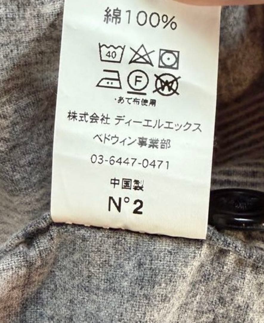 BEDWIN オープンカラーシャツ　ブロックチェック