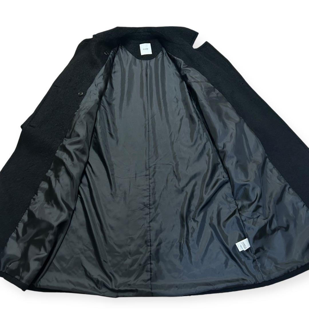 CLANE ミックスシャギーレディコート モヘヤ混 1 ブラック