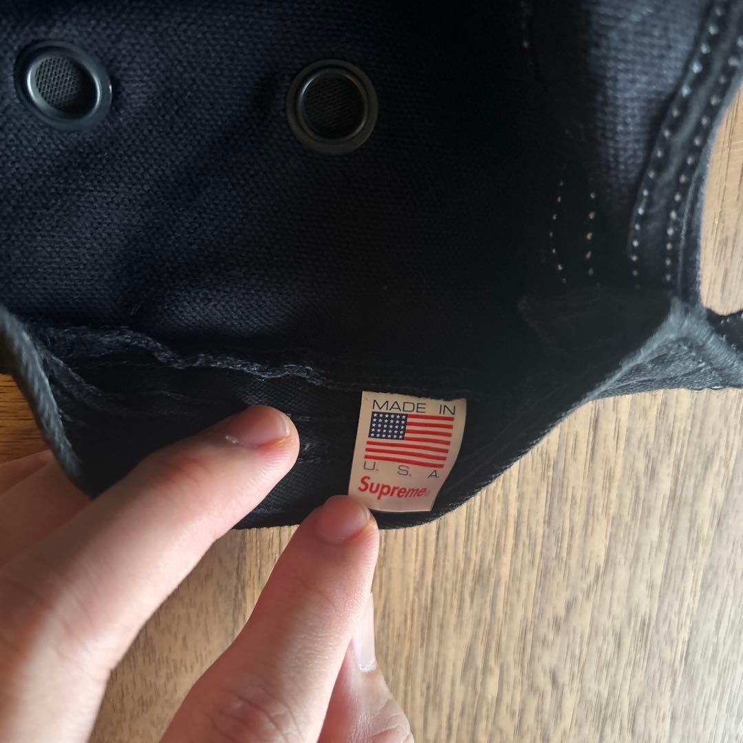supreme キャップ　ブラック　モーガン蔵人