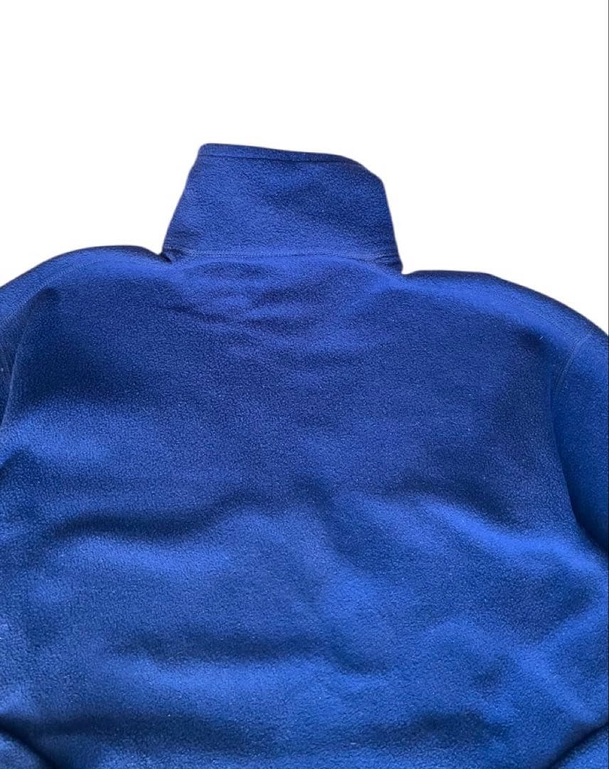 USA製 パタゴニア フルジップ フリース　 ネイビー　刺繍ロゴ