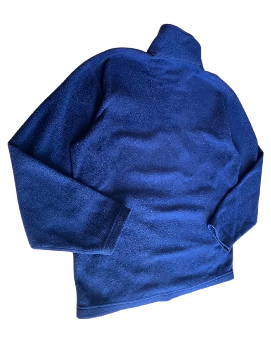 USA製 パタゴニア フルジップ フリース　 ネイビー　刺繍ロゴ