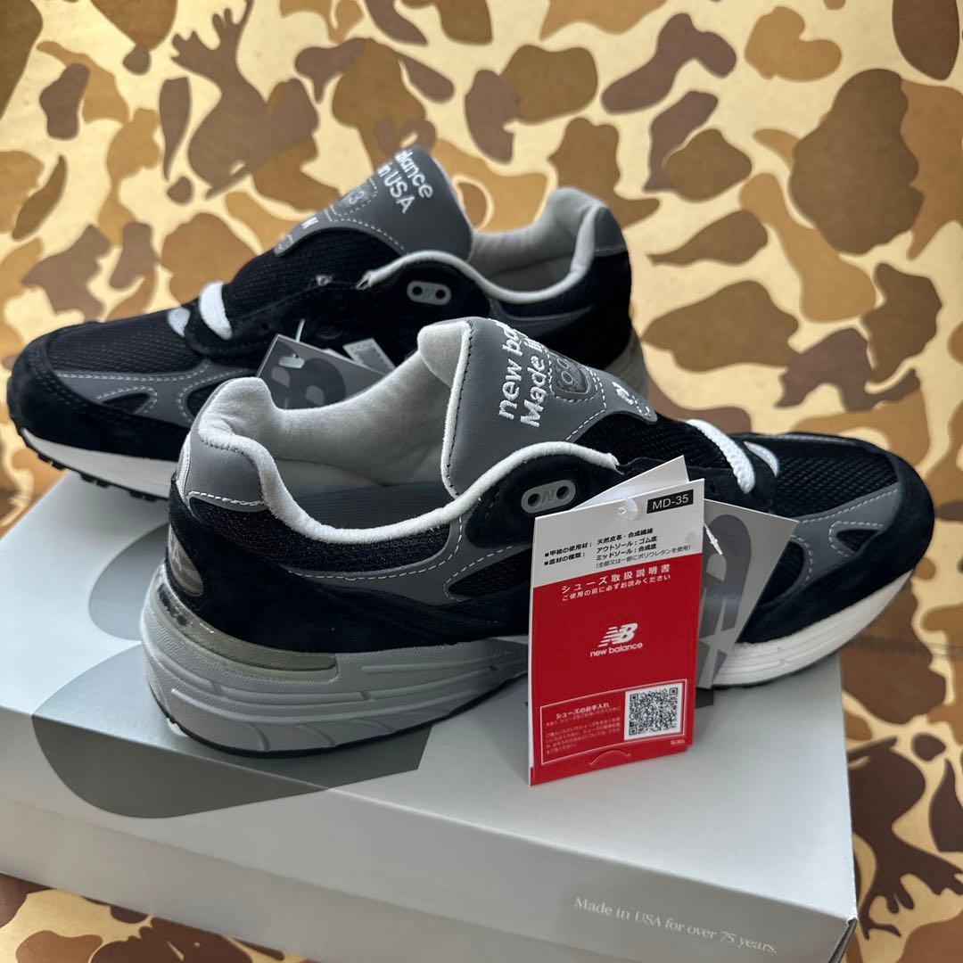 New Balance 993 ブラック/グレー　MR993BK