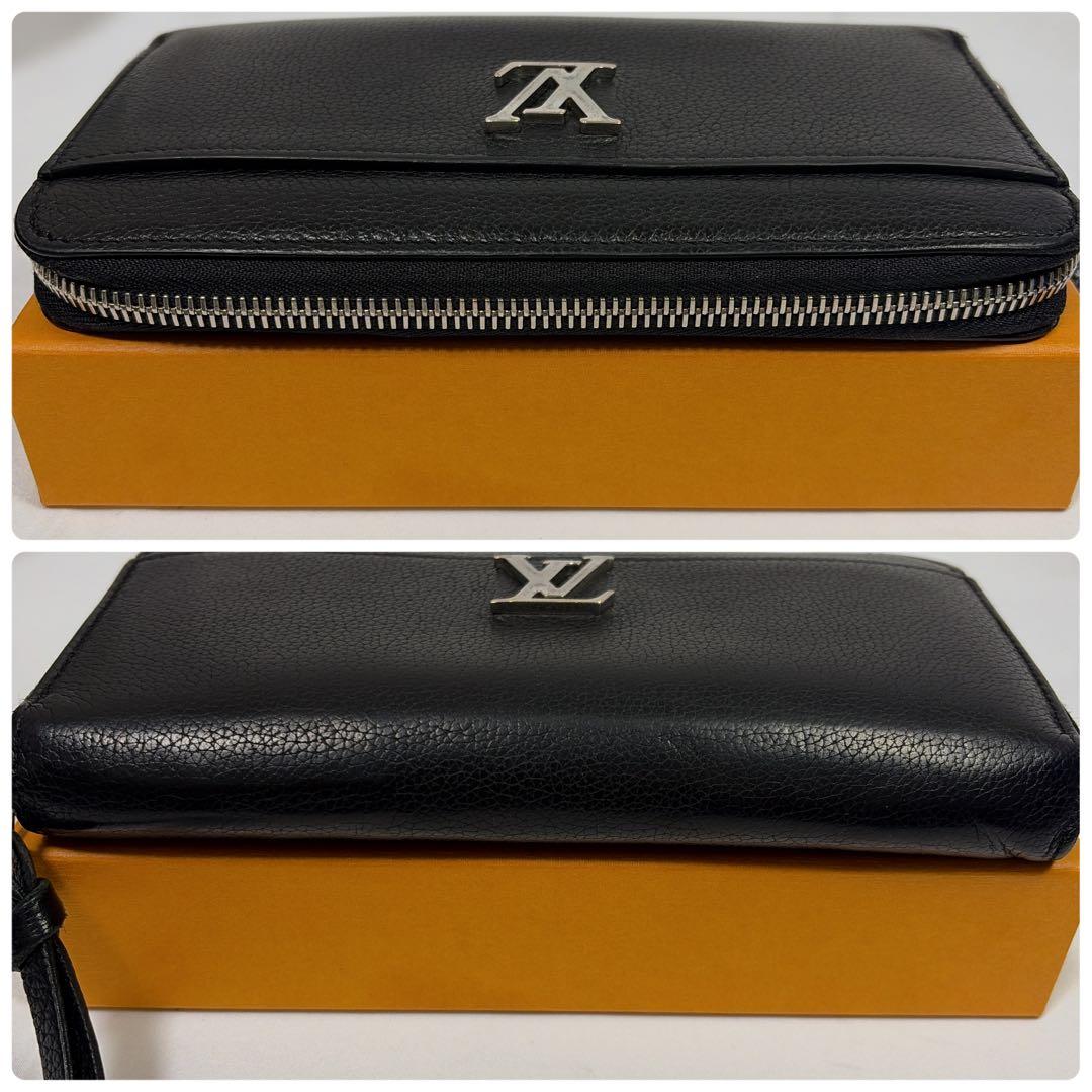 【極美品✨ICタグ】ルイヴィトン ジッピーロックミー　LVロゴ ブラック