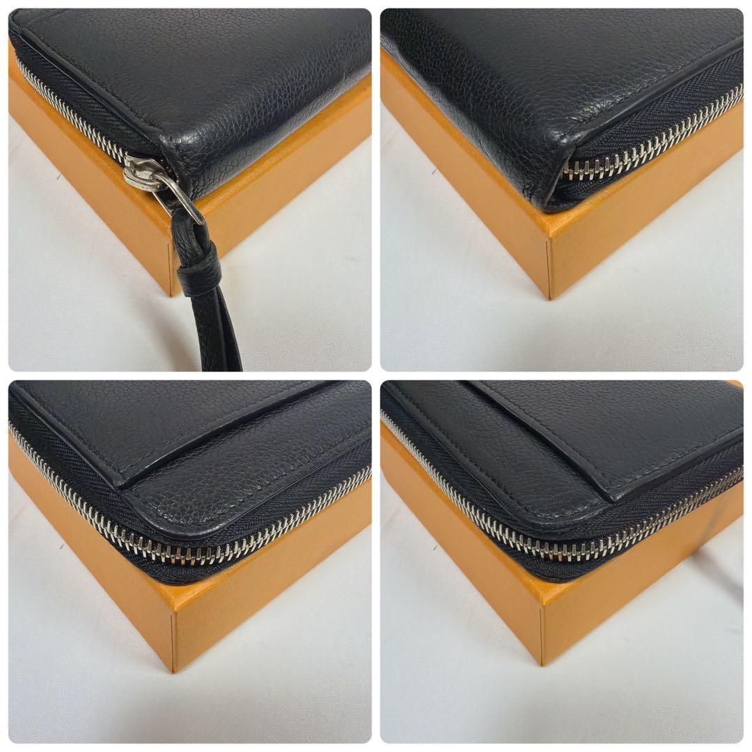 【極美品✨ICタグ】ルイヴィトン ジッピーロックミー　LVロゴ ブラック