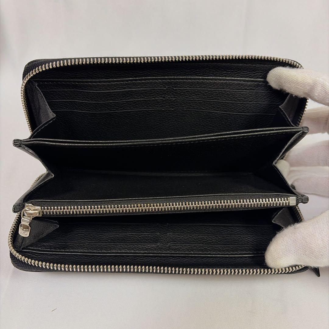 【極美品✨ICタグ】ルイヴィトン ジッピーロックミー　LVロゴ ブラック