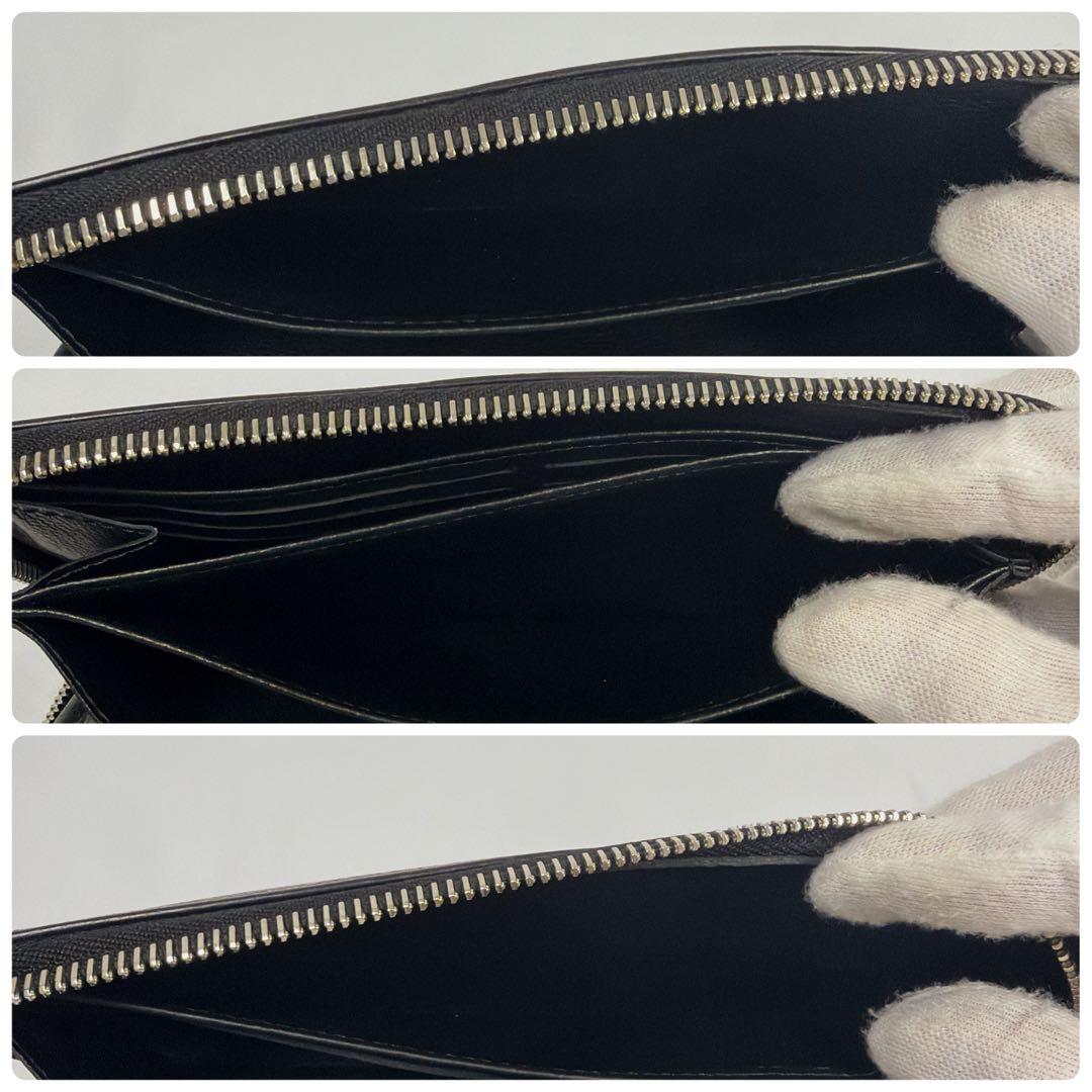 【極美品✨ICタグ】ルイヴィトン ジッピーロックミー　LVロゴ ブラック