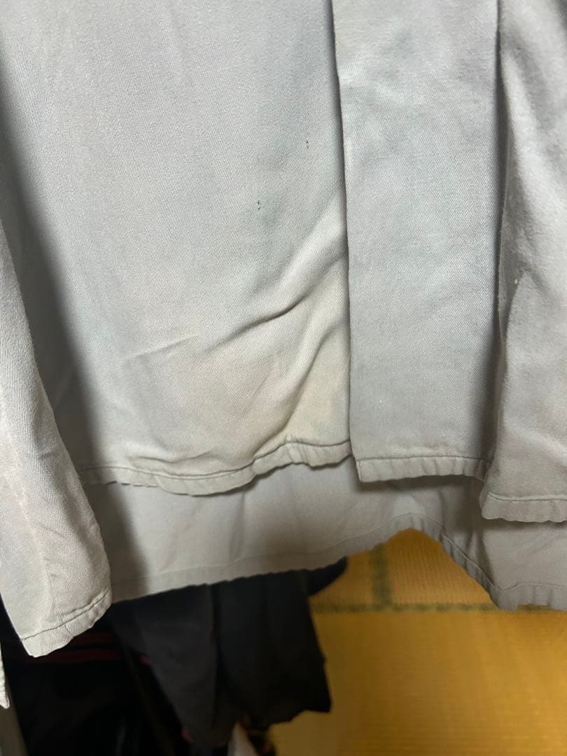 (Special) 50s レーヨンシャツ 単色 ミント ハンドステッチ L