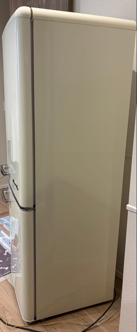 レトロスタイル ミント色 2ドア冷蔵庫