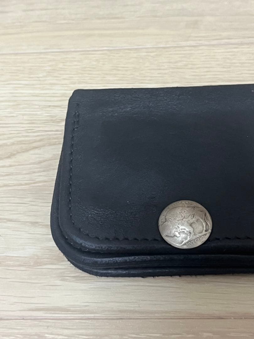 ゴローズ　角型小銭入れ　マチあり　ブラック　goro's