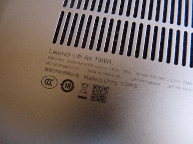 良品◆レノボ　小新 XiaoXin Air 13IWL