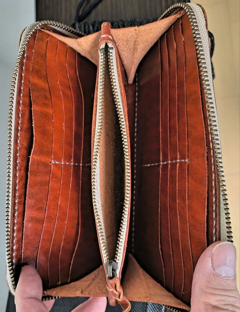 サムライクラフト　ロングウォレット　ラウンドファスナー