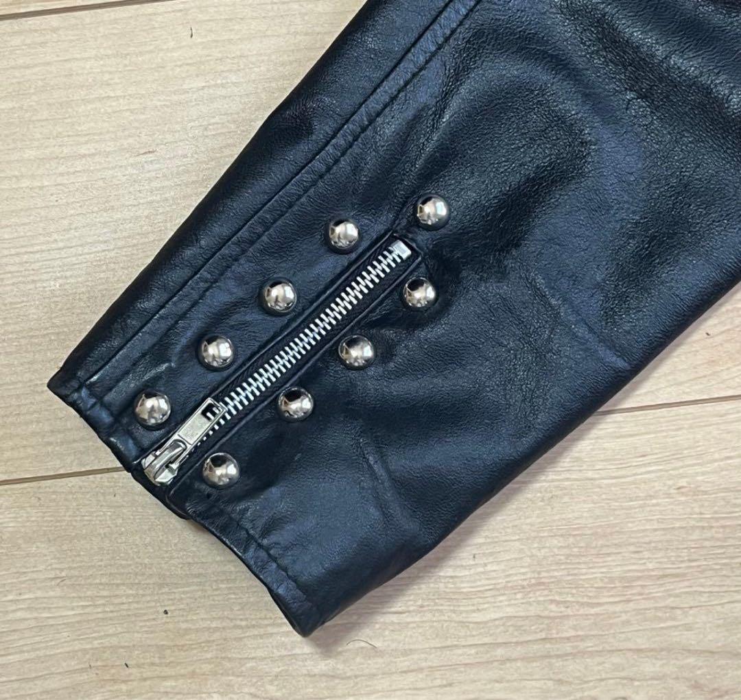ライダース ジャケット スタッズ レザー PUNK 本革