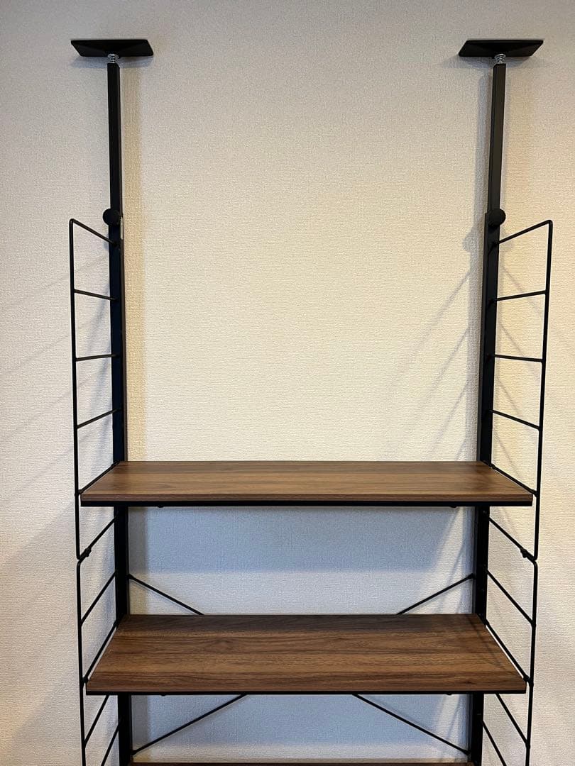 Nポルダ ミドルブラウン 5枚棚板　幅80センチ