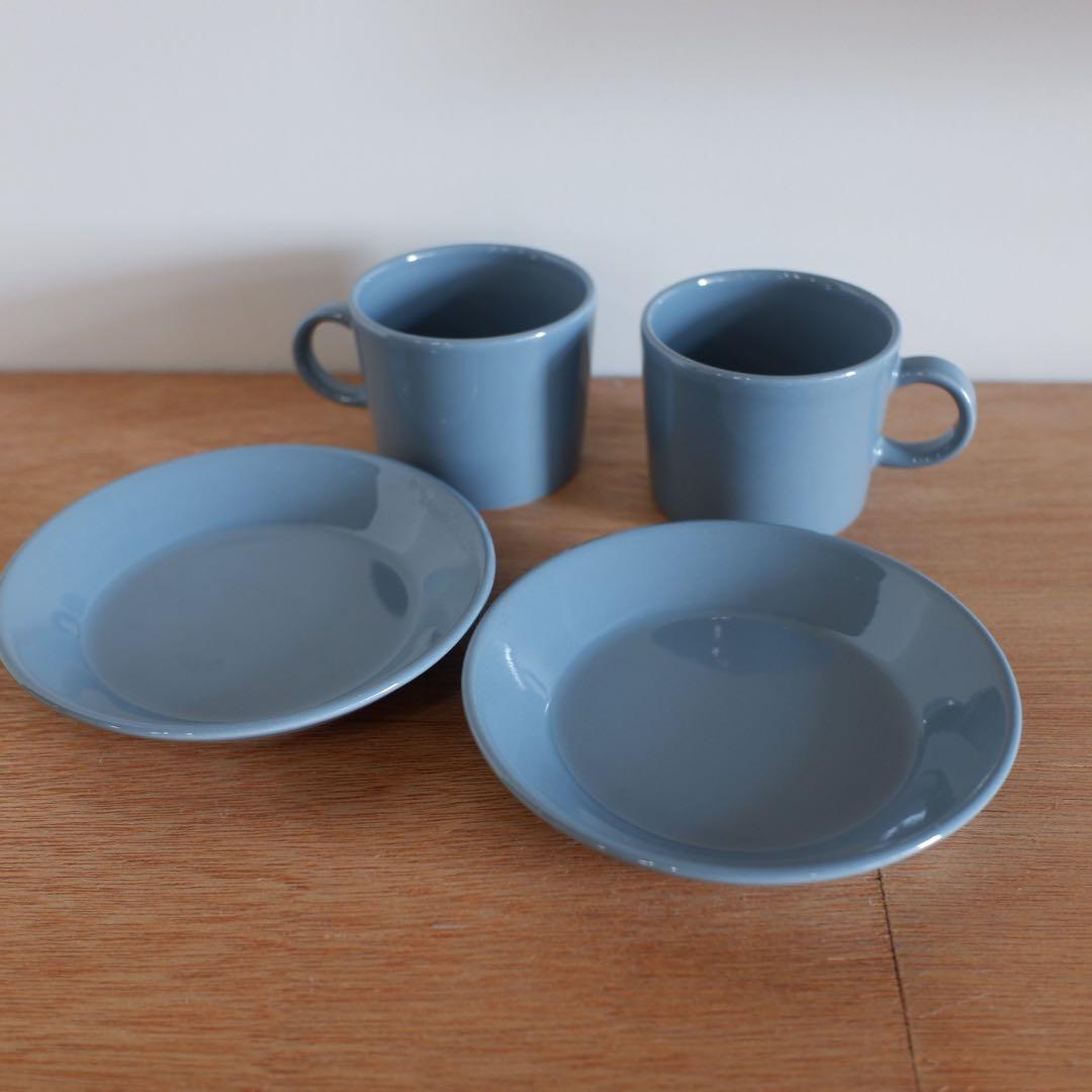 【美品】【廃盤色】ARABIA ヴィンテージ ティーマ C＆S φ7cm 2客