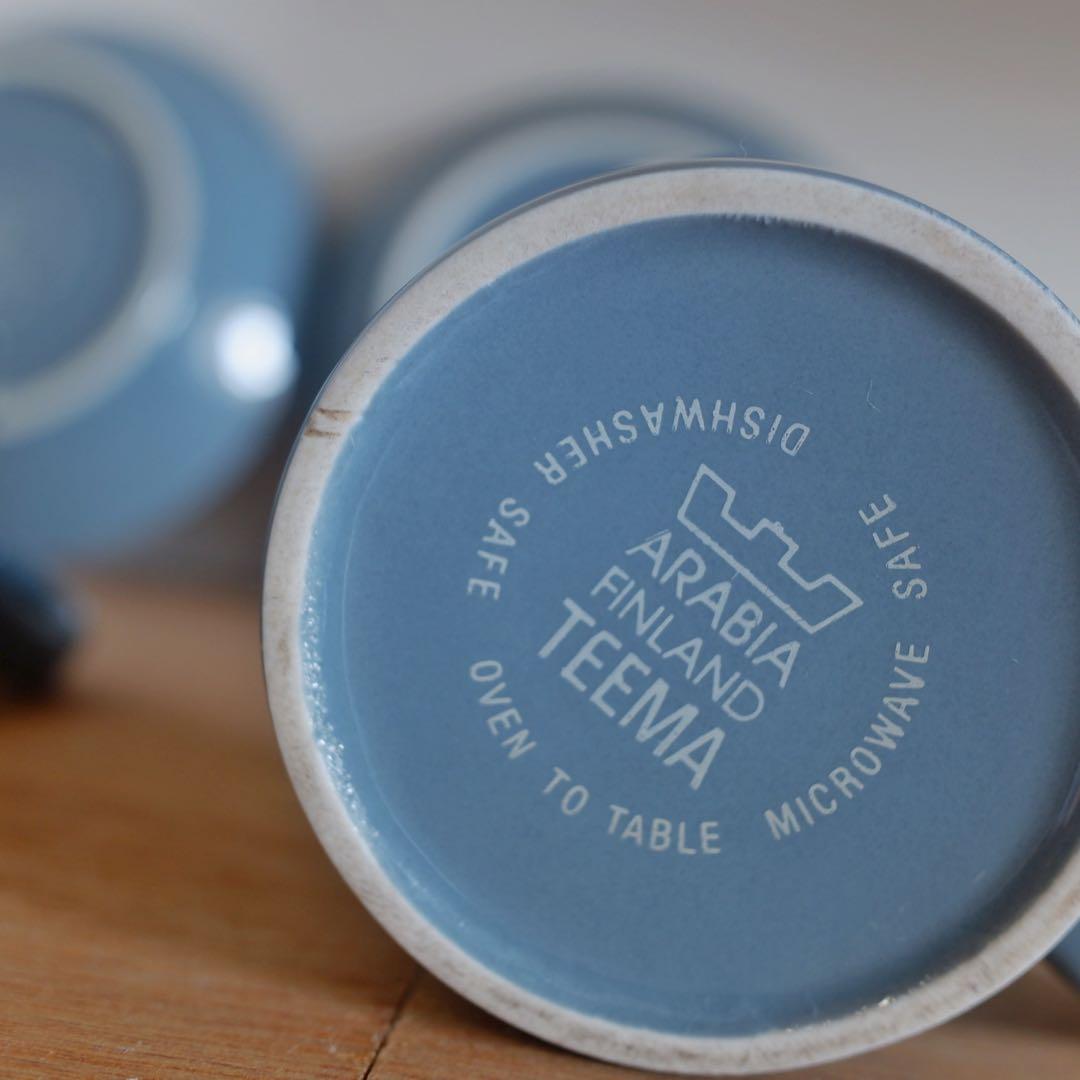 【美品】【廃盤色】ARABIA ヴィンテージ ティーマ C＆S φ7cm 2客