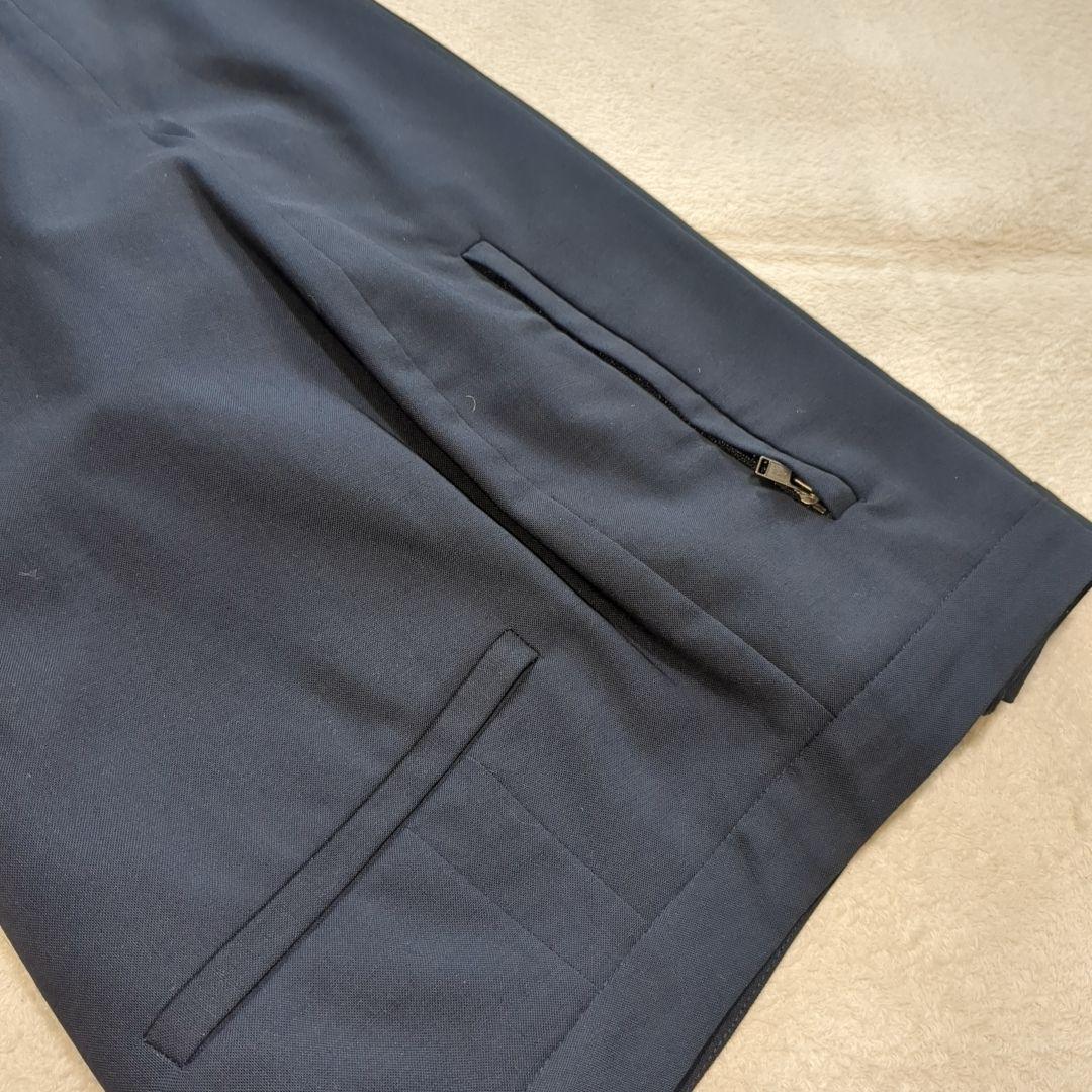 極美品 セオリー TAILER パンツスーツ セットアップ ネイビー 無地