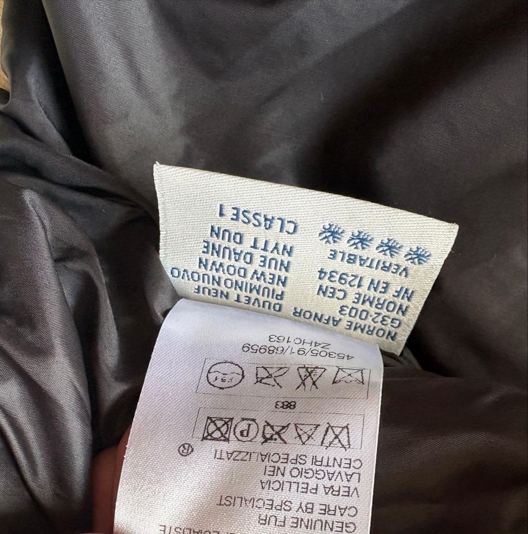 モンクレール　ダウン ファー　サイズ0 バーニーズ購入