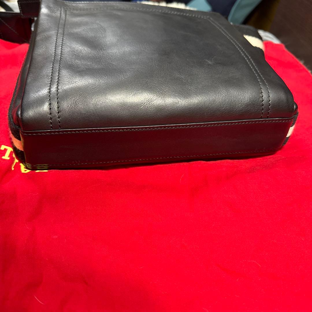 BALLY バリー USTON-SM 本革 レザー ショルダーバッグ ブラック
