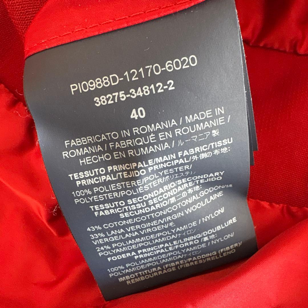 ら*中様 ヘルノ HERNO レッド ダウンジャケット ポーラテック