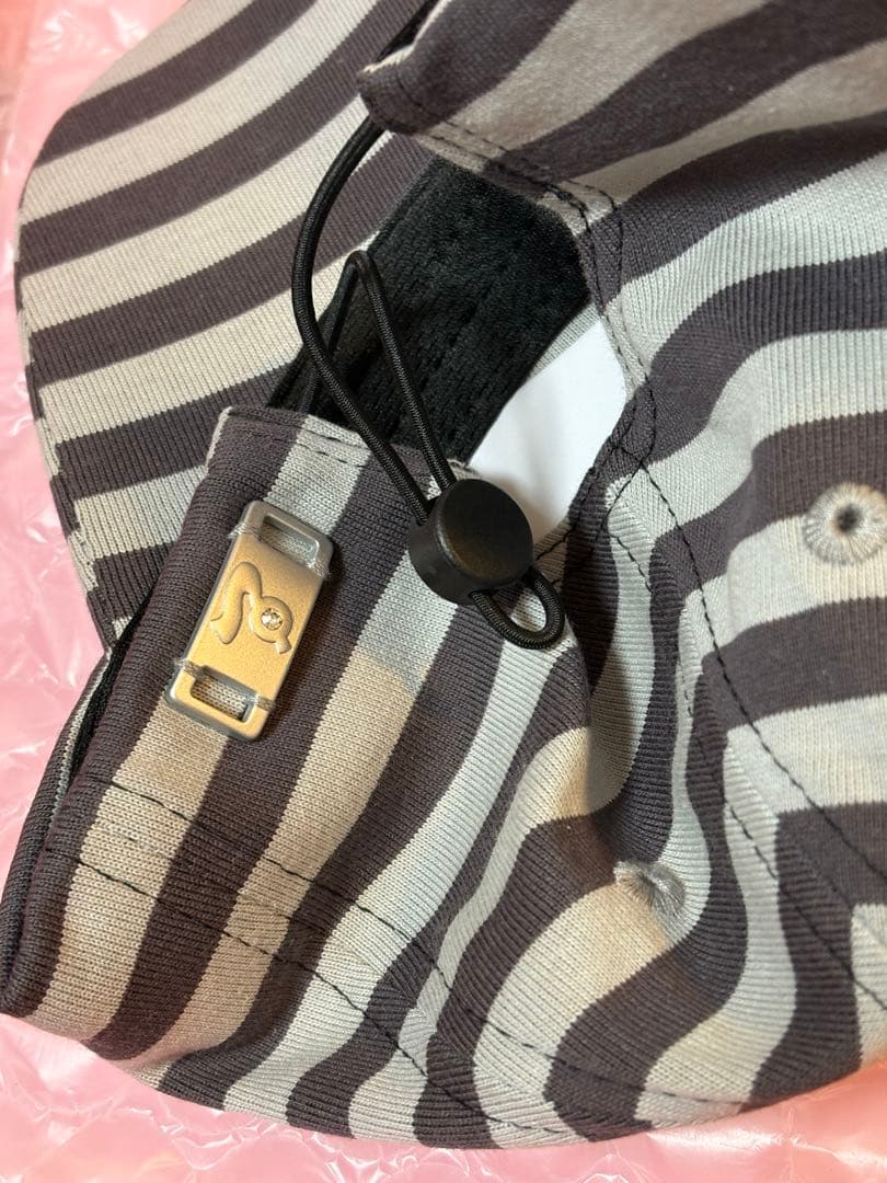 GRAPE ストライプ柄キャップ フリーサイズ