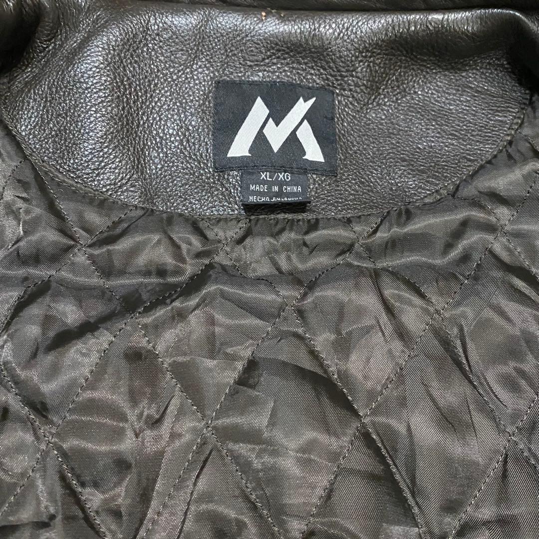 A-2 レザージャケット　エポレット無し 着画177cm フライトジャケット