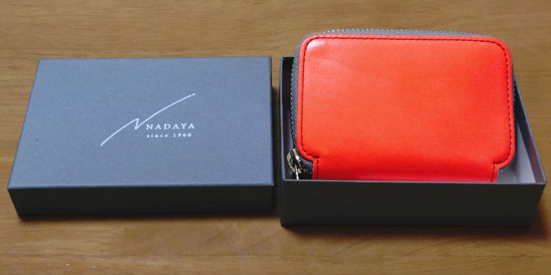 ★新品未使用★NADAYA 本革 コンパクト財布 人気色 CRAZY