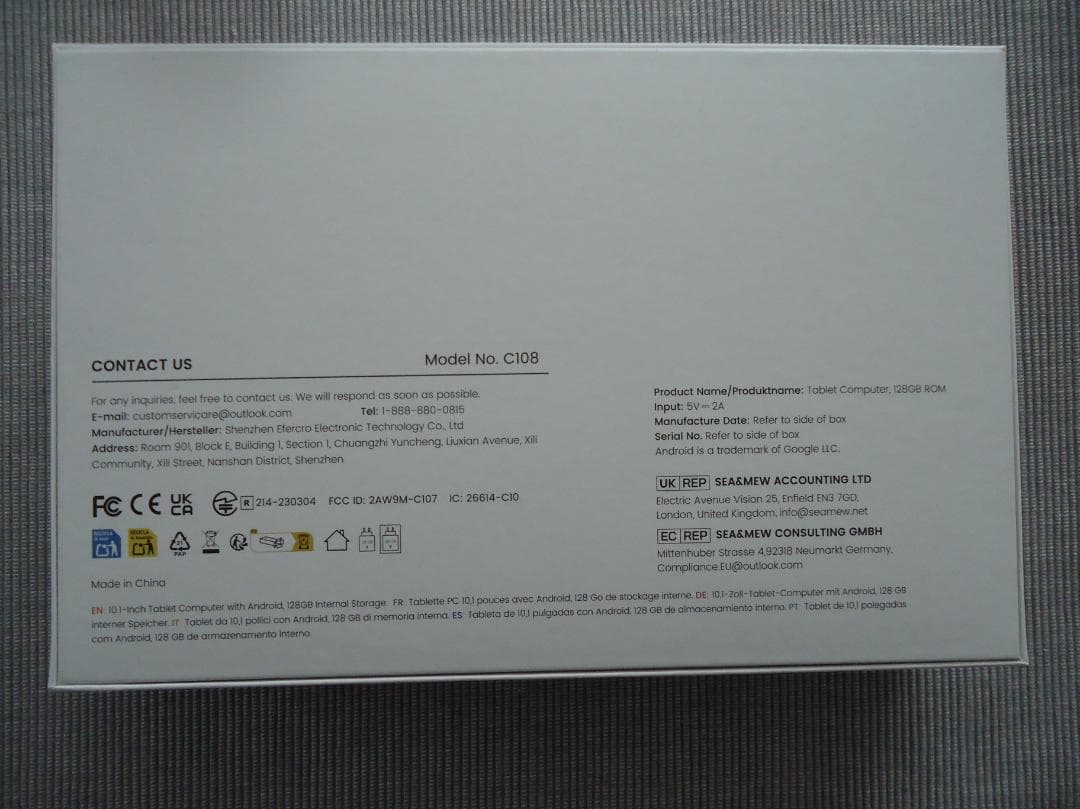 FancyDay Android15 タブレット 10インチ14GB+128GB