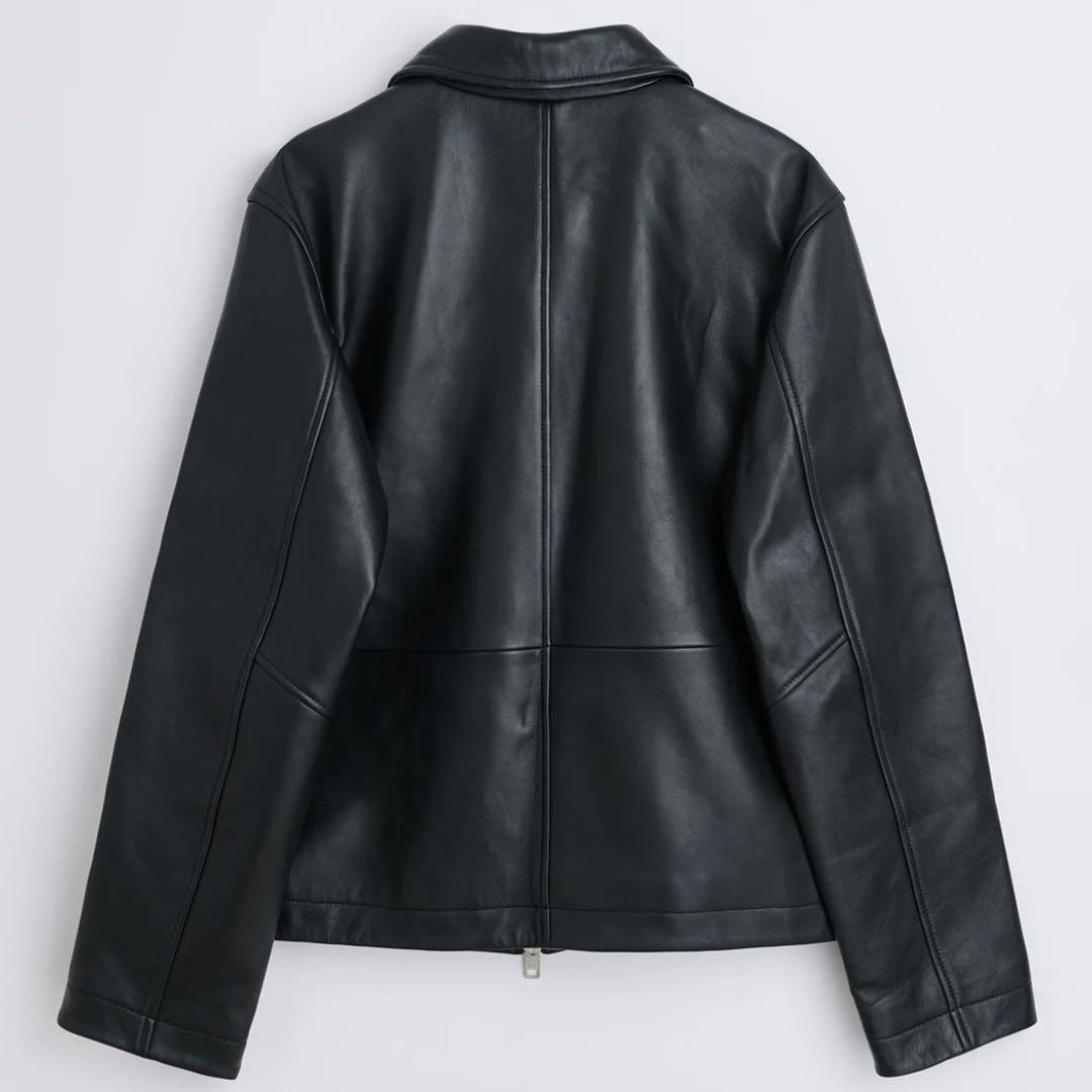ジャケット・アウター SUNFLOWER Short Leather Jacket Black