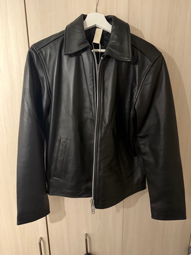 ジャケット・アウター SUNFLOWER Short Leather Jacket Black