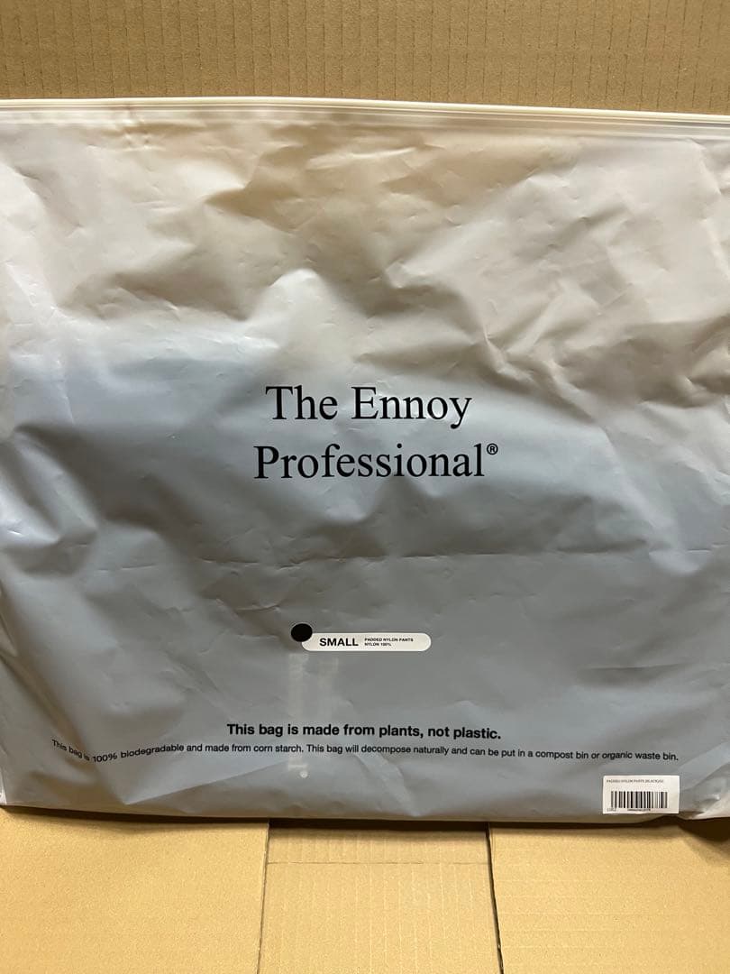 ENNOY/PADDED NYLON 2026 BLACK/パンツのみ/Sサイズ